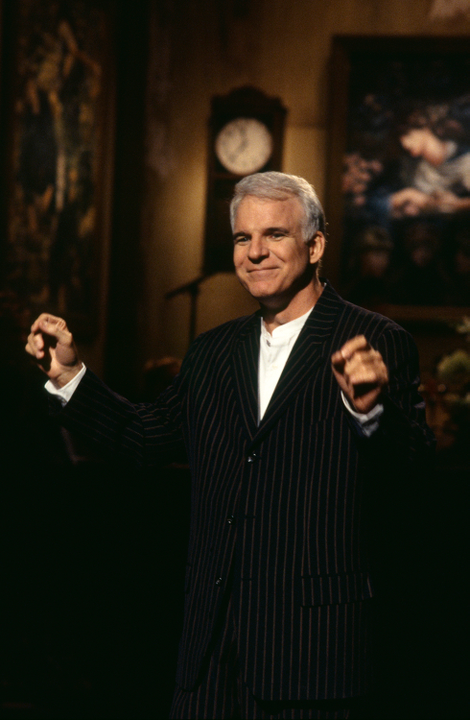 Steve Martin during the SNL season 20 opening monologue (Photo: NBC/NBCU Photo Bank/Getty Images)
